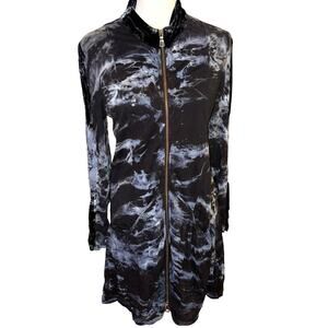 Soft Surroundings Full Zip Lightweight Jacket Tie Dye